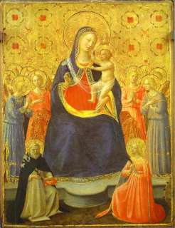 Angelico Madonna Angels Dominic Catherine Oil Painting Catholic Art 