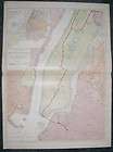 1904 Rail & Street map of New York City. 28 X 20 inches. Genuine.