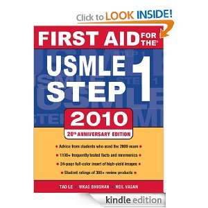First Aid for the USMLE Step 1, 2010 (First Aid USMLE) Vikas Bhushan 