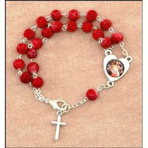 Divine Mercy Double Chain Rosary Bracelet