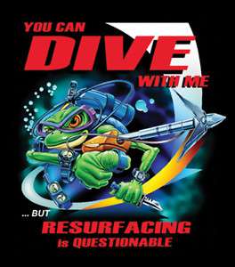 shirt Scuba Diving Amphibious Outfitters Dive with Me  