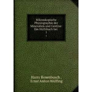   HÃ¼lfsbuch bei . 1 Ernst Anton WÃ¼lfing Harry Rosenbusch  Books