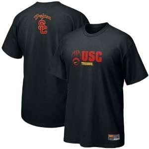  Nike USC Trojans Black Practice T shirt