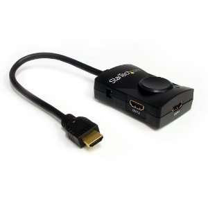   Port HDMI Video Splitter with Audio   USB Powered Electronics