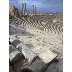 Theatre, Roman Site of Leptis Magna, UNESCO World Heritage Site, Libya 