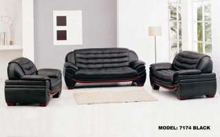 New 3PC Contemporary Modern Leather Sofa Set, #V 7174  