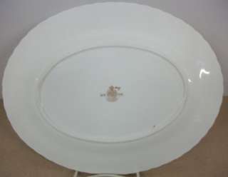 Minton China Oval Serving Platter Ancestral Pattern Made In England 