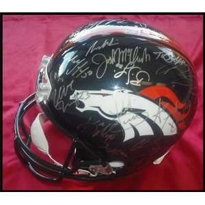  2009 Denver Broncos Autographed/Hand Signed Team Helmet 