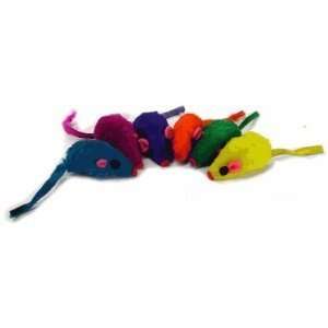    Rainbow Rattling Mice   Bag of 20   Cat Fun Toy: Pet Supplies