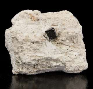   Metallic Silver BIXBYITE 14mm Crystal in Rhyolite Matrix+Topaz Utah