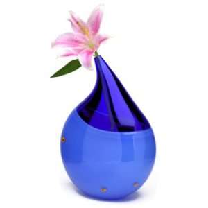  Incalmo Raindrop Vase Sky Blue/Cobalt
