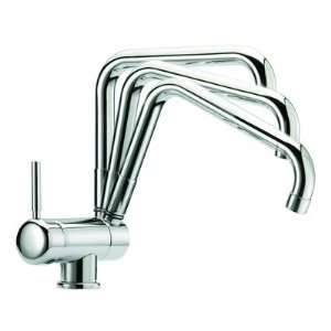  Single Hole Kitchen Sink Faucet with Pull Down Spout in 