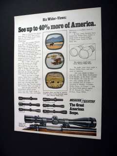 Weaver Scopes V9 W on a Winchester 70 Gun 1974 print Ad  