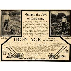   Ad Bateman Iron Age Gardening Machine Models   Original Print Ad Home