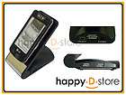 Black Desktop Phone Holder+USB 4 Port Hub for Sony Ericsson Xperia Neo 