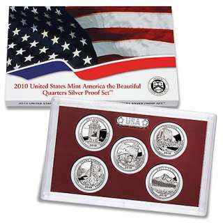 2010 US Mint Quarters Silver Proof Set  