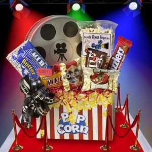 Movie Night Fun Small Popcorn and Candy Gift Box  Grocery 