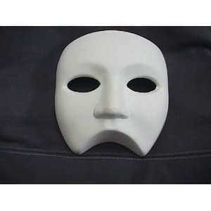  Ceramic bisque unpainted 3/4 mask 5.75h 5w: Everything 
