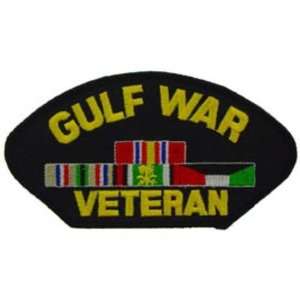  Gulf War Veteran Hat Patch Black & Yellow 2 3/4 x 5 1/4 
