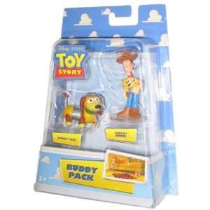   Toy Story Buddy Pack Buzz Slinky Dog & Woody Figure Set: Toys & Games