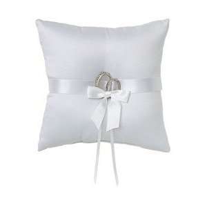    Wilton Infinity White Ring Bearers Pillow 