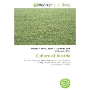  Culture of Austria (9786132700971) Books