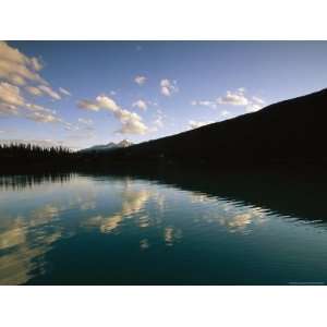  Clouds are Reflected on Emerald Lake in Yoho National Park 