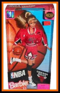 NEW MATTEL 1998 NBA CHICAGO BULLS BASKETBALL BARBIE DOLL #20693  