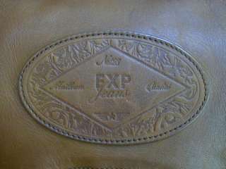 Vintage RUGGED Whiskey Brown Leather MESSENGER Briefcase~Brief Bag 