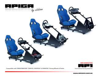 APIGA AP1 Professional Racing Simulator Full Cockpit Frame NEW 