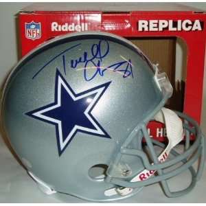  Terrell Owens Autographed Helmet   Replica: Sports 