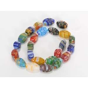  Twirl Millefiori Glass Crystal Loose Beads Strand 16 