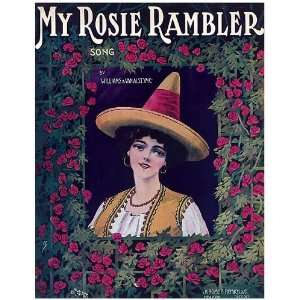   of 21 Personalised Photo Gloss Stickers Sheet Music My Rosie Rambler