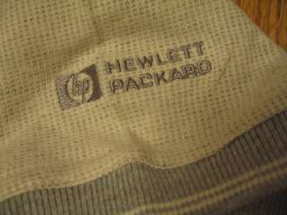 HP Hewlett Packard logo POLO SHIRT Khaki/Gray S/M/L Large NEW without 