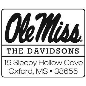   Ole Miss Rectangle Stamp Collegiate Snap Stamp Arts, Crafts & Sewing
