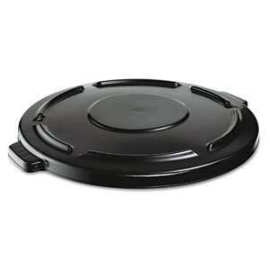  Rubbermaid Vented Round Brute Lid , Black: Office Products