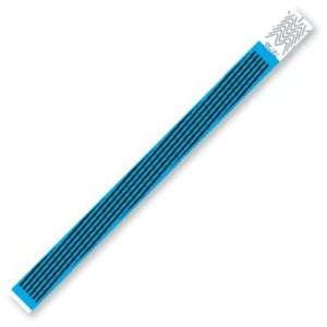 Neon Blue Tyvek Wristbands   Stripes: Office Products