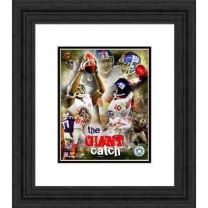  Framed Manning/Tyree New York Giants Photograph