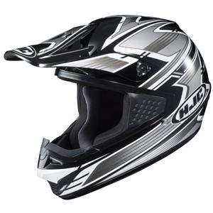  HJC CS MX Thrust Helmet   2010   Medium/Black/Silver/White 
