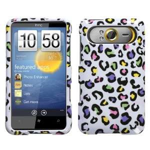 HTC HD7S, HD7 Phone Protector Cover, Colorful Leopard