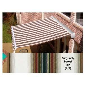   Projection Striped Patio Retractable Remote Control Awning DTR12BFT