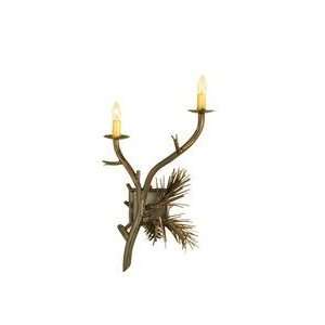  13W Lone Pine 2 Lt Wall Sconce: Home Improvement