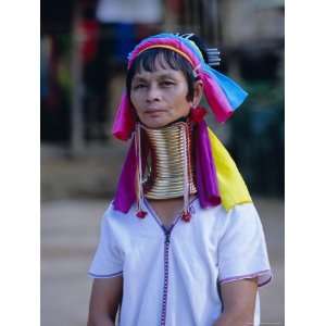 Portrait of a Long Necked Padaung Tribe Woman, Mae Hong Son Province 