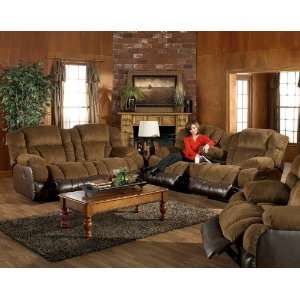  2 PC Avenger Two Tone Tobacco/Coffee Reclining Sofa Set by 