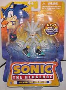 SONIC HEDGEHOG MOC EXCLUSIVE  POSEABLE __ SILVER  