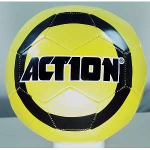   Futbol Soccer Ball   Yellow with 3 Black Stripes