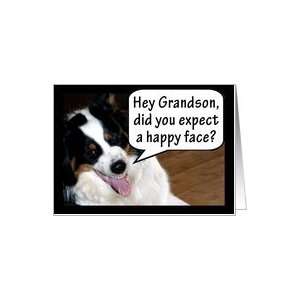  Snarly Face Missing You Grandson Card Health & Personal 
