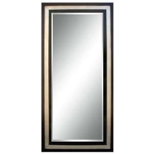  The Tuxedo Wall Mirror in Silver Black