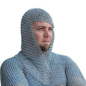 CHAINMAIL Chain Mail Medieval Knights Hood Armory SCA!  