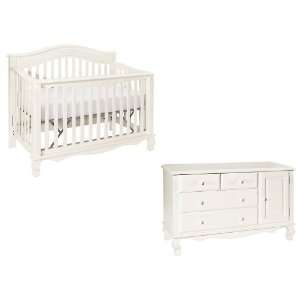 Westwood Design Saffron Convertible Crib and Dressing Combo Station 
